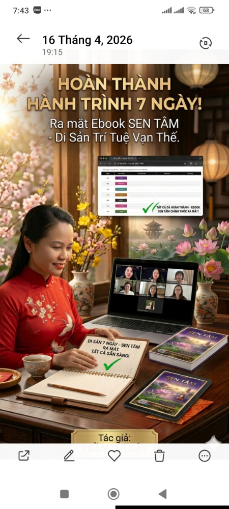 Hoàn thành tác phẩm SEN TÂM